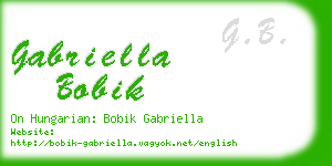 gabriella bobik business card